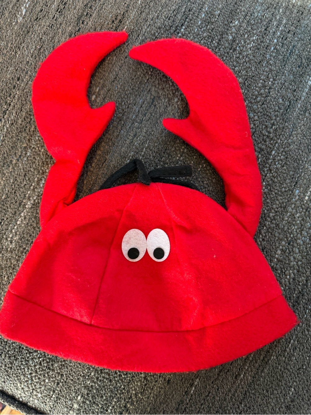 Red Crab Novelty Hat with Eyes